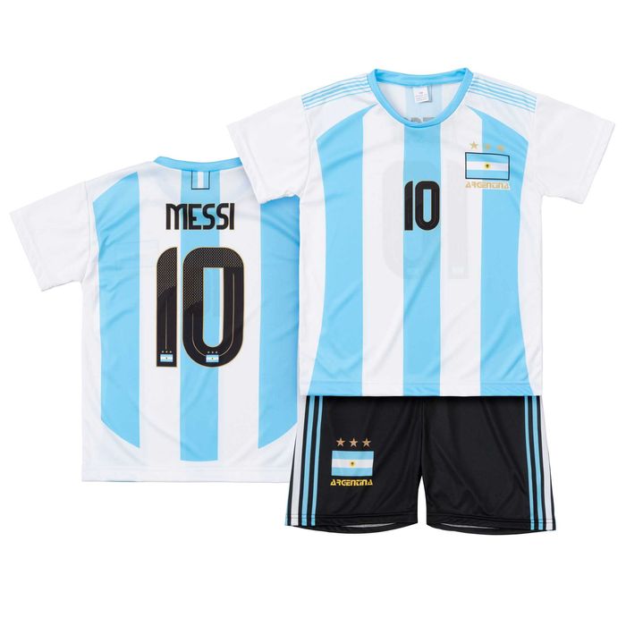 Strój piłkarski dziecięcy Argentyna Messi rozm. 122