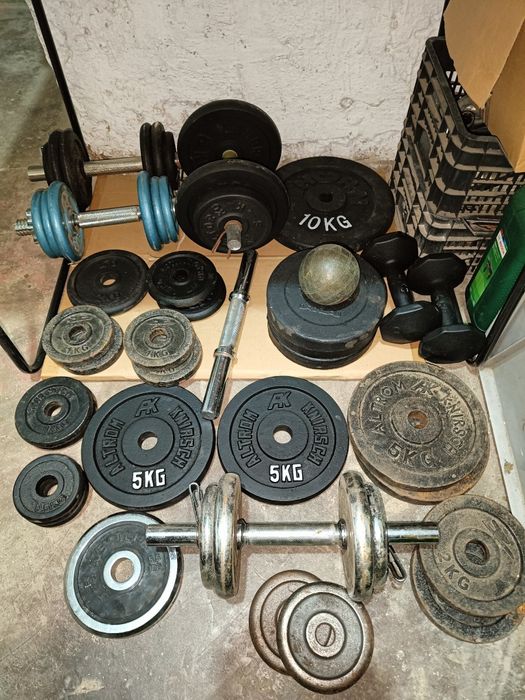 Zestaw obciążenia żeliwnego siłownia obciążenie żeliwo zamiana