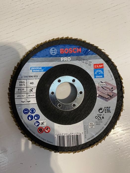 Круг пелюстковий Bosch PRO X571 125 мм P40