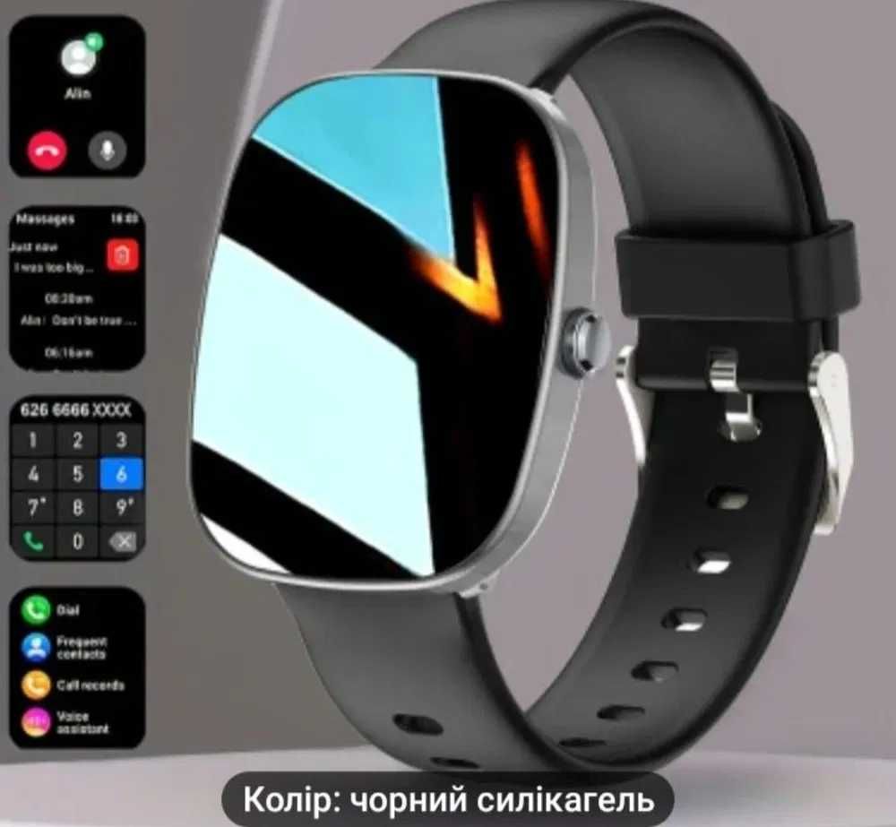 Новые умные смарт часы с сенсорным дисплеем.
