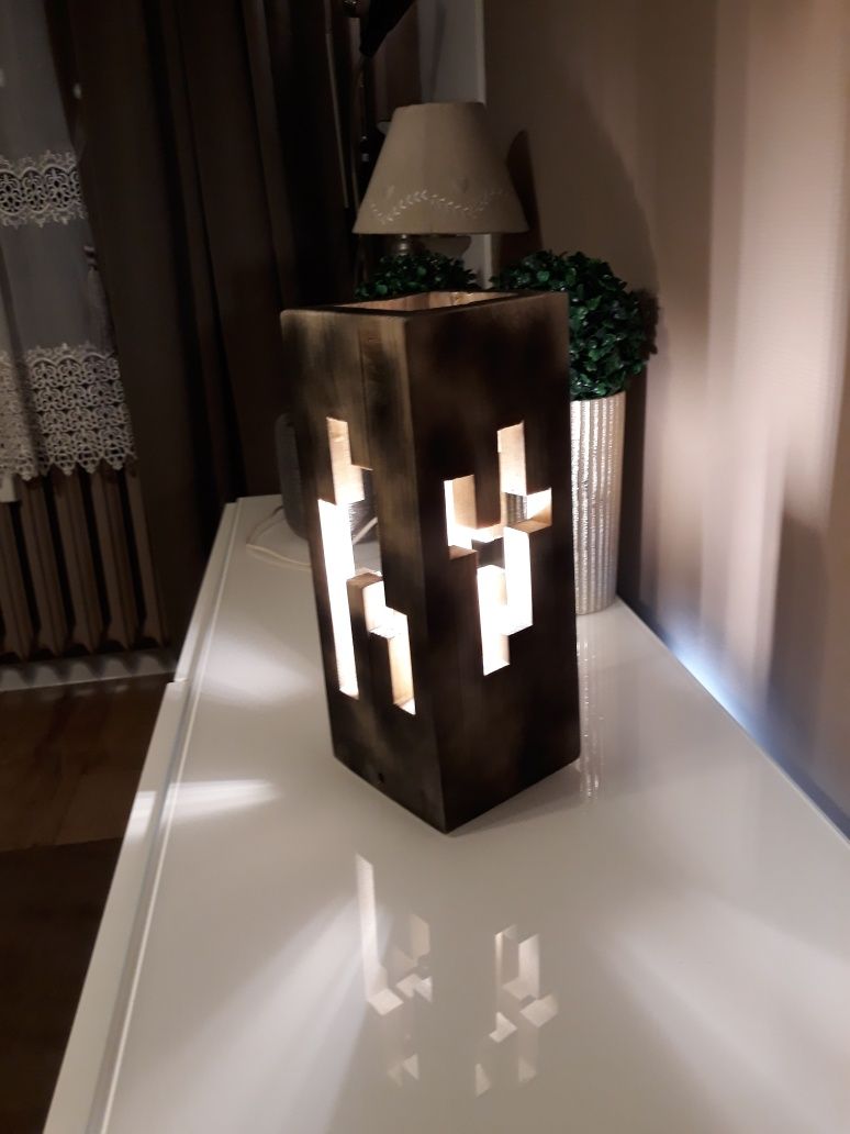 Lampa rustykalna ozdobna rekodzielo