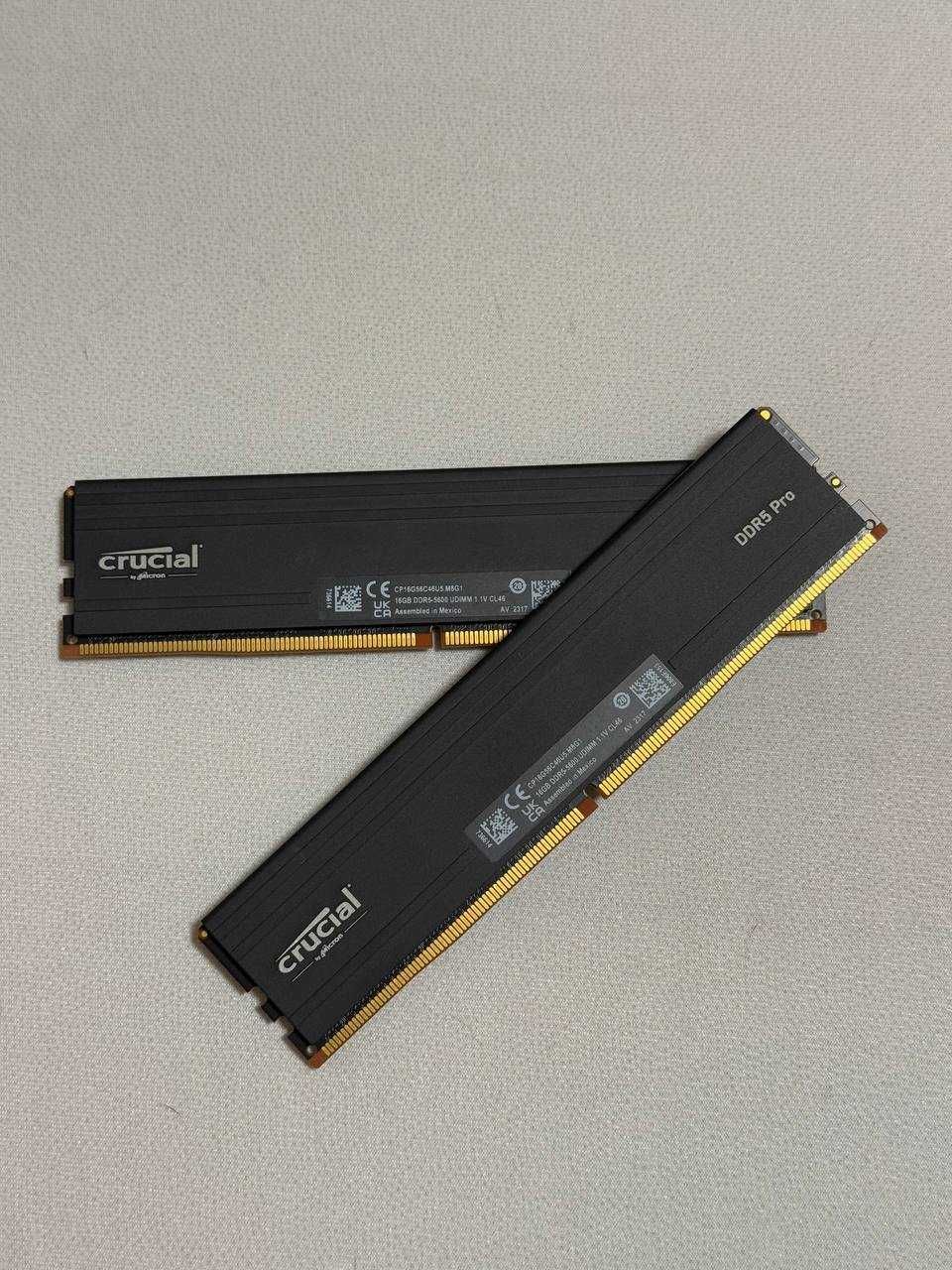 Оперативна памʼять Crucial Pro DDR5 DIMM Kit 32GB 5600MHz CL46 XMP 3.0