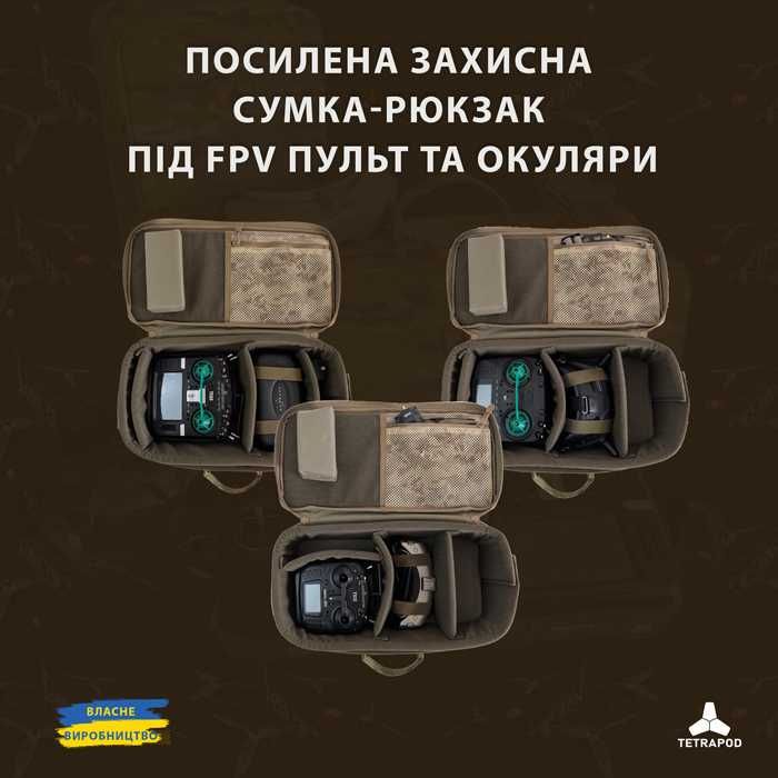 Сумка-рюкзак під FPV пульт та окуляри Мультикам