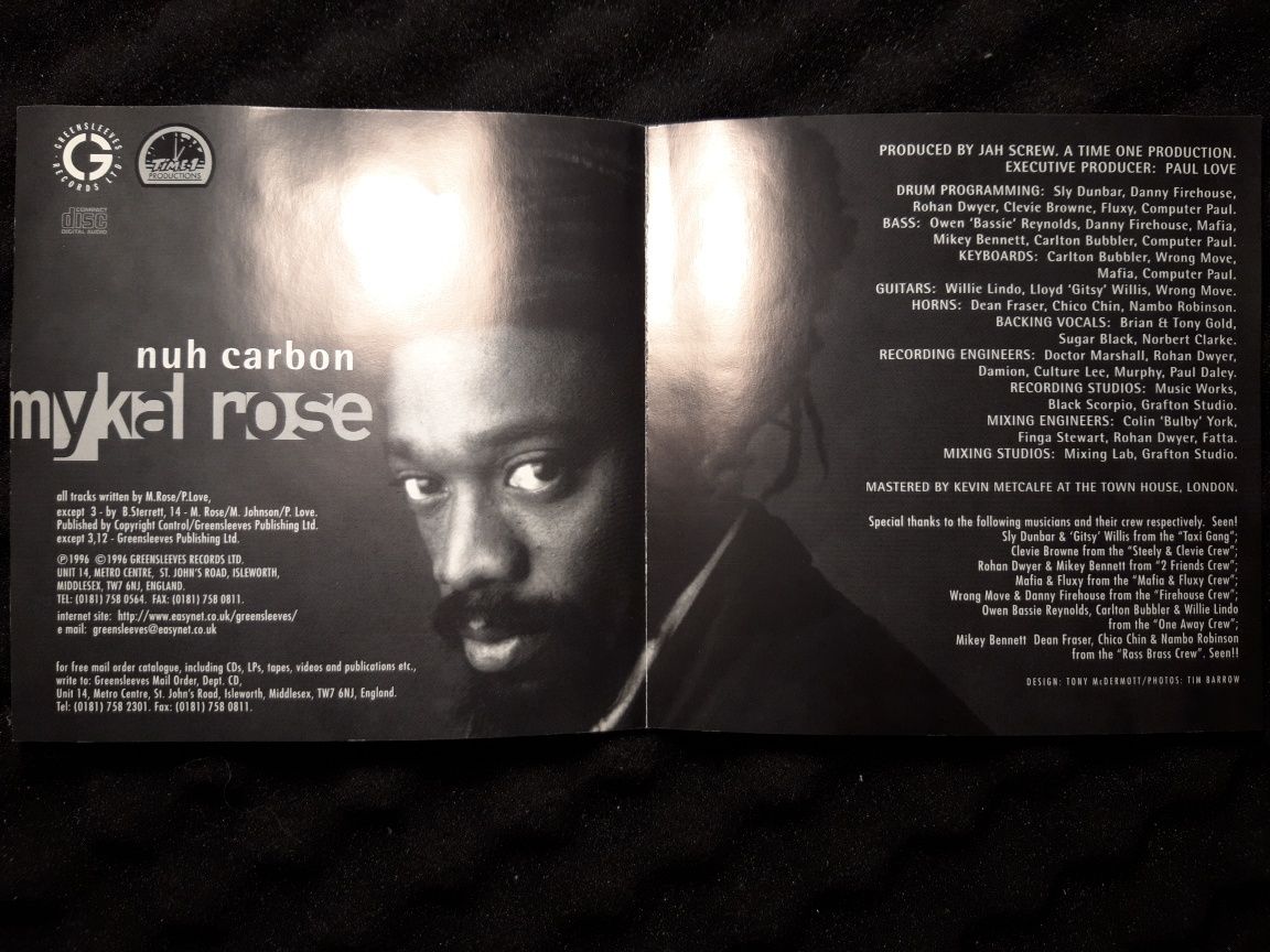 Mykal Rose – Nuh Carbon (CD, 1996)