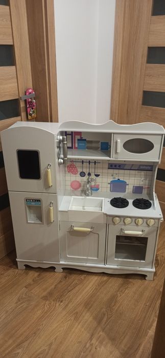 Kuchnia dla dzieci drewniana+ stolik Ikea