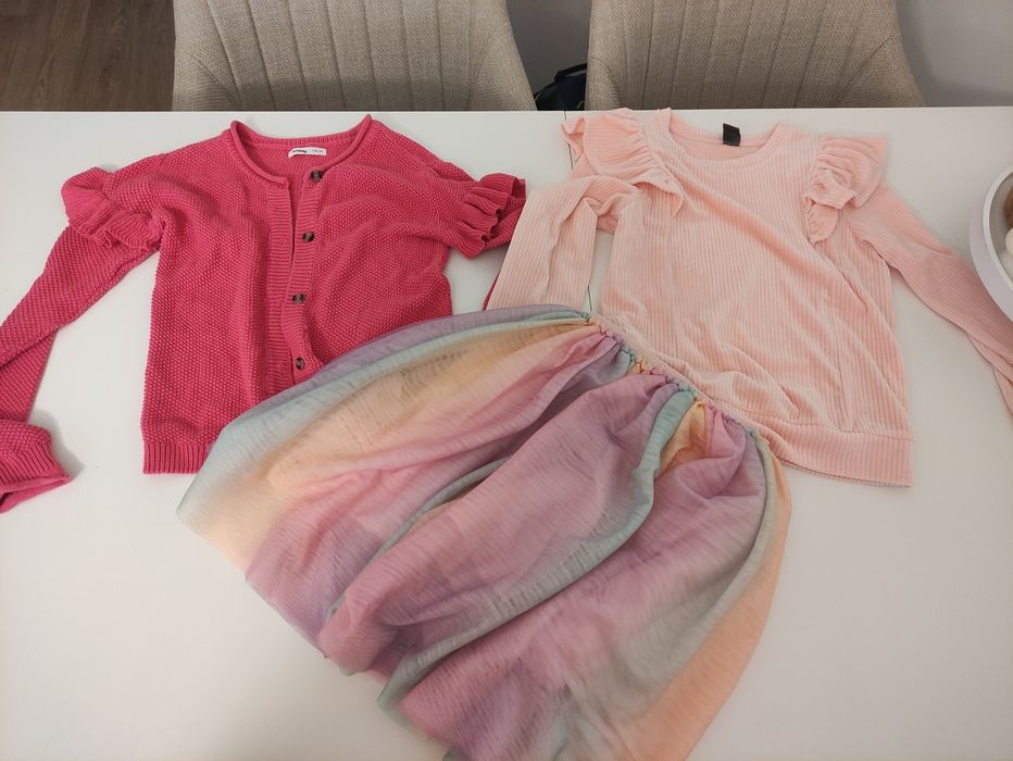 Ciuszki ubrania Święta dziewczynka paka 134 / 140