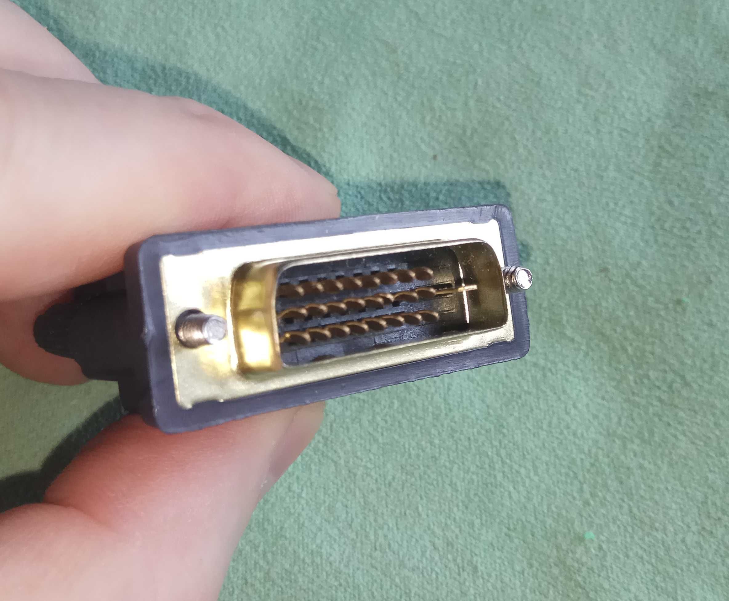 Перехідник DVI-D 24+1(папа) -> HDMI(мама), позолота