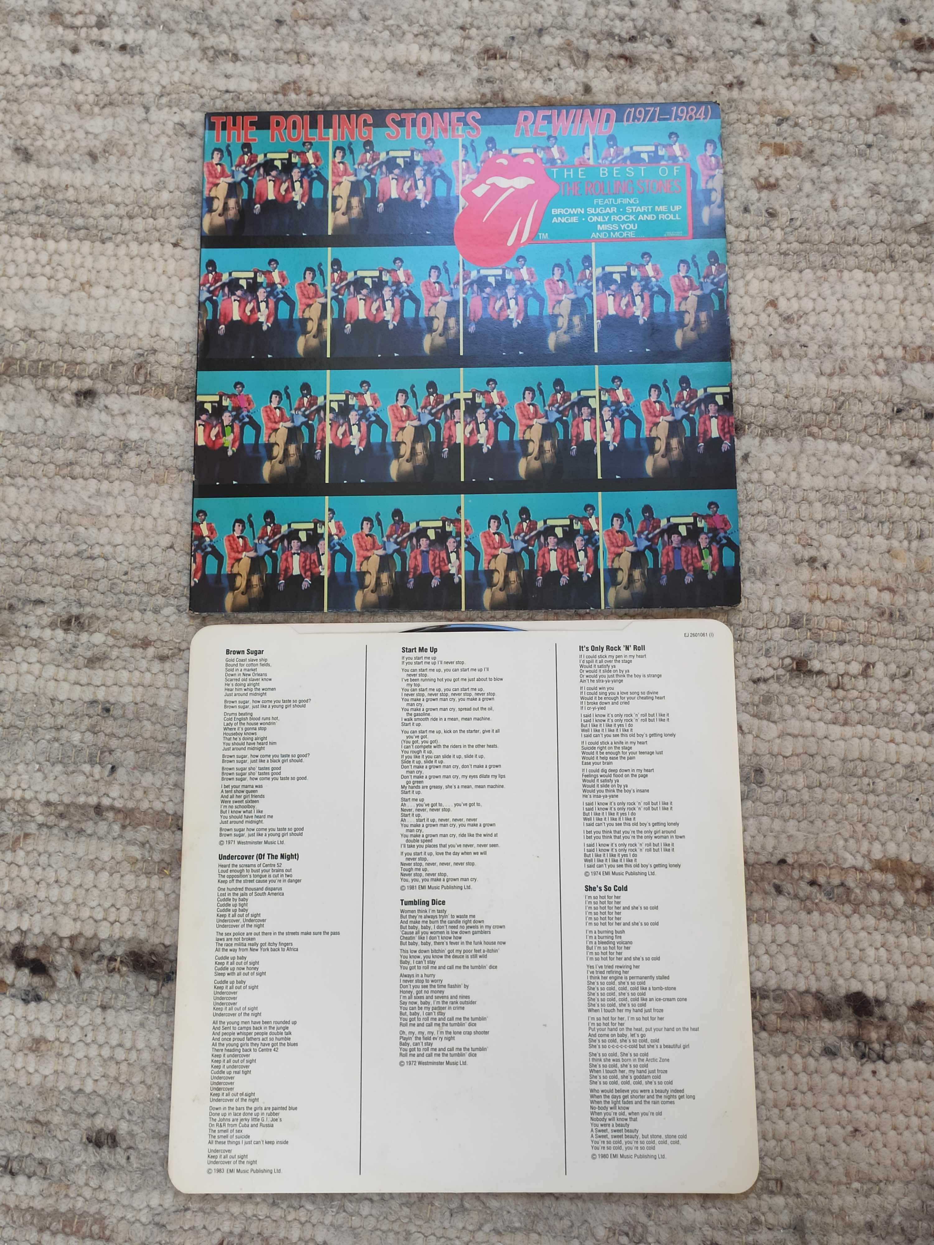 The Rolling Stones LP Rewind, 1. wyd. ang. 1984, winyl ANGIE