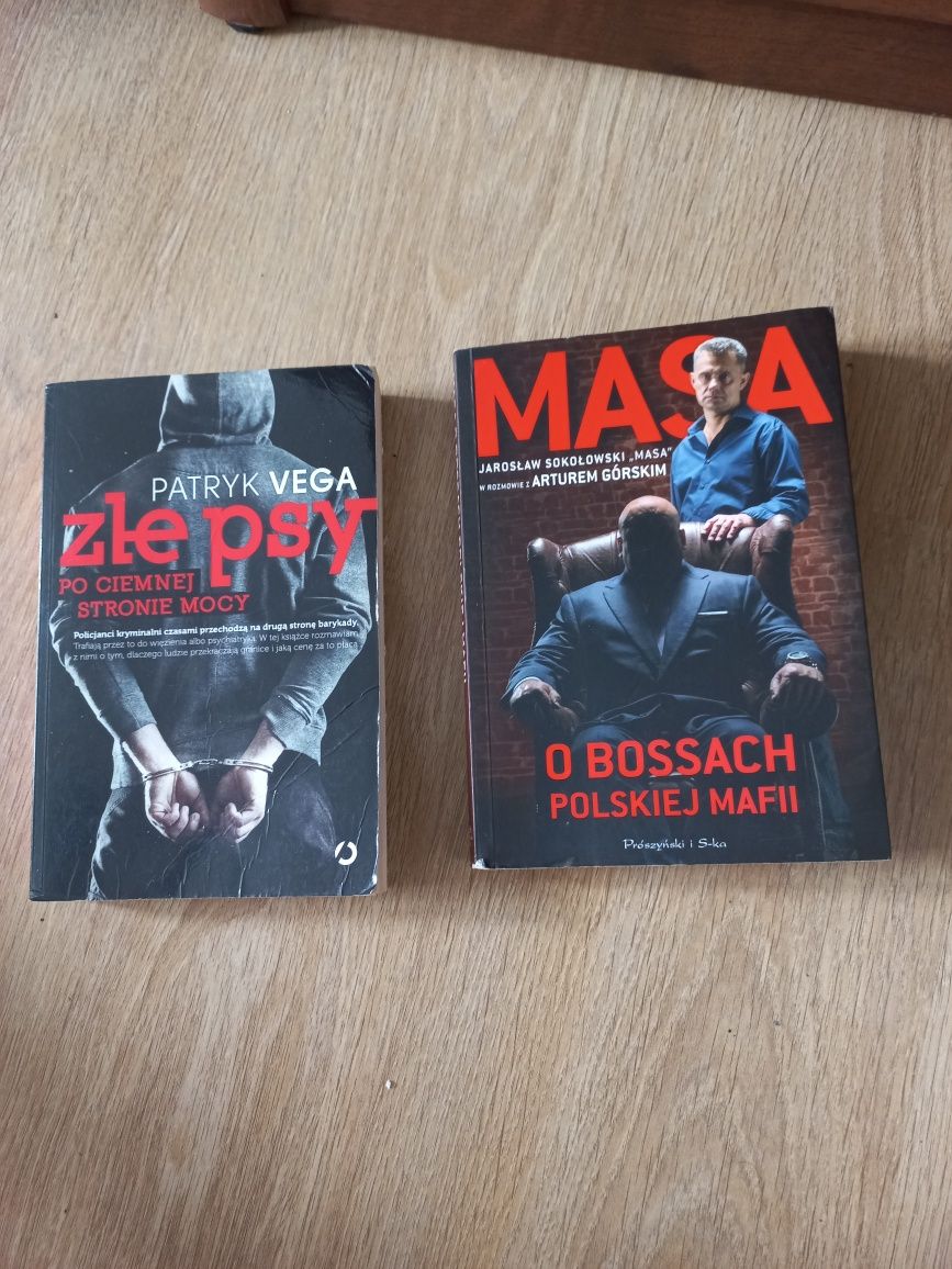 Zestaw dwóch książek, Masa,Złe Psy.Vega