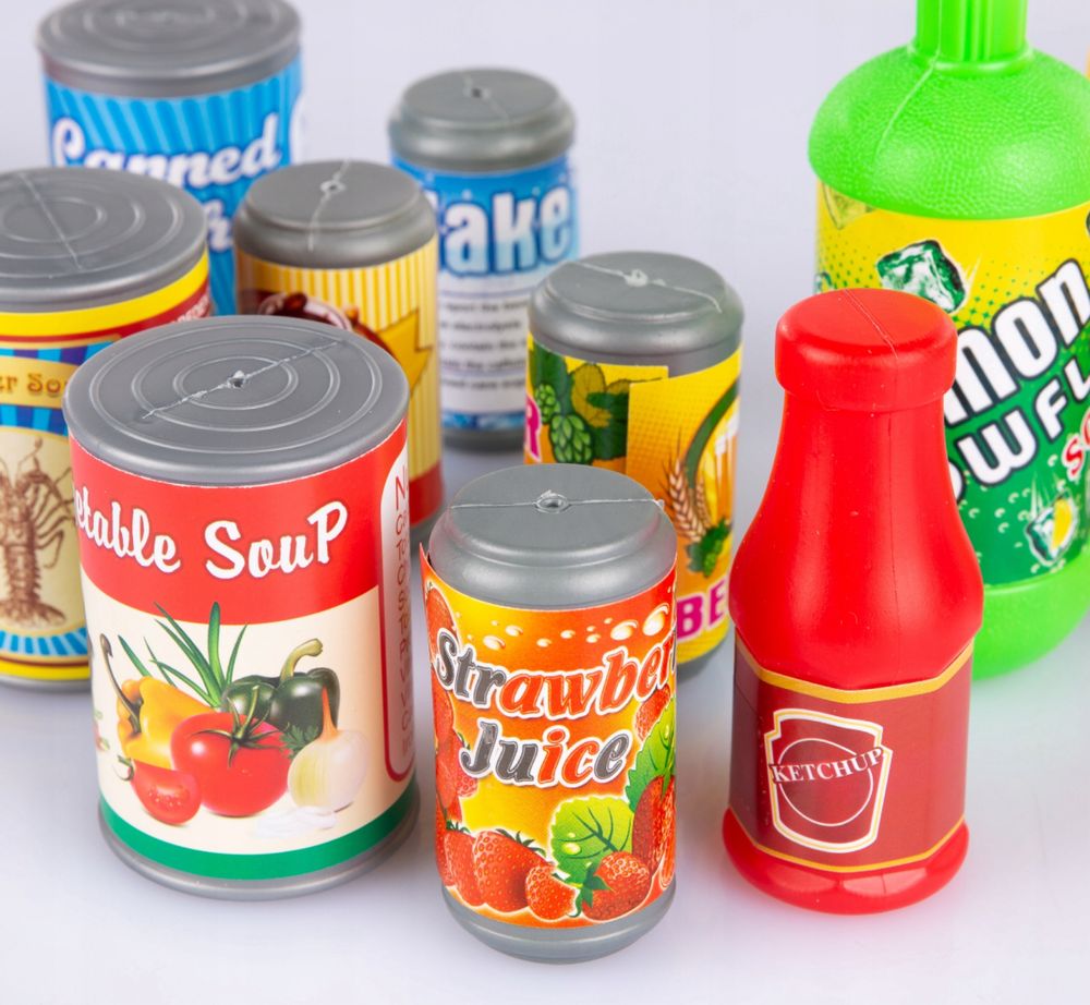 WARZYWA OWOCE DLA DZIECI kuchnia zabawa w sklep 120EL ZESTAW plastikow