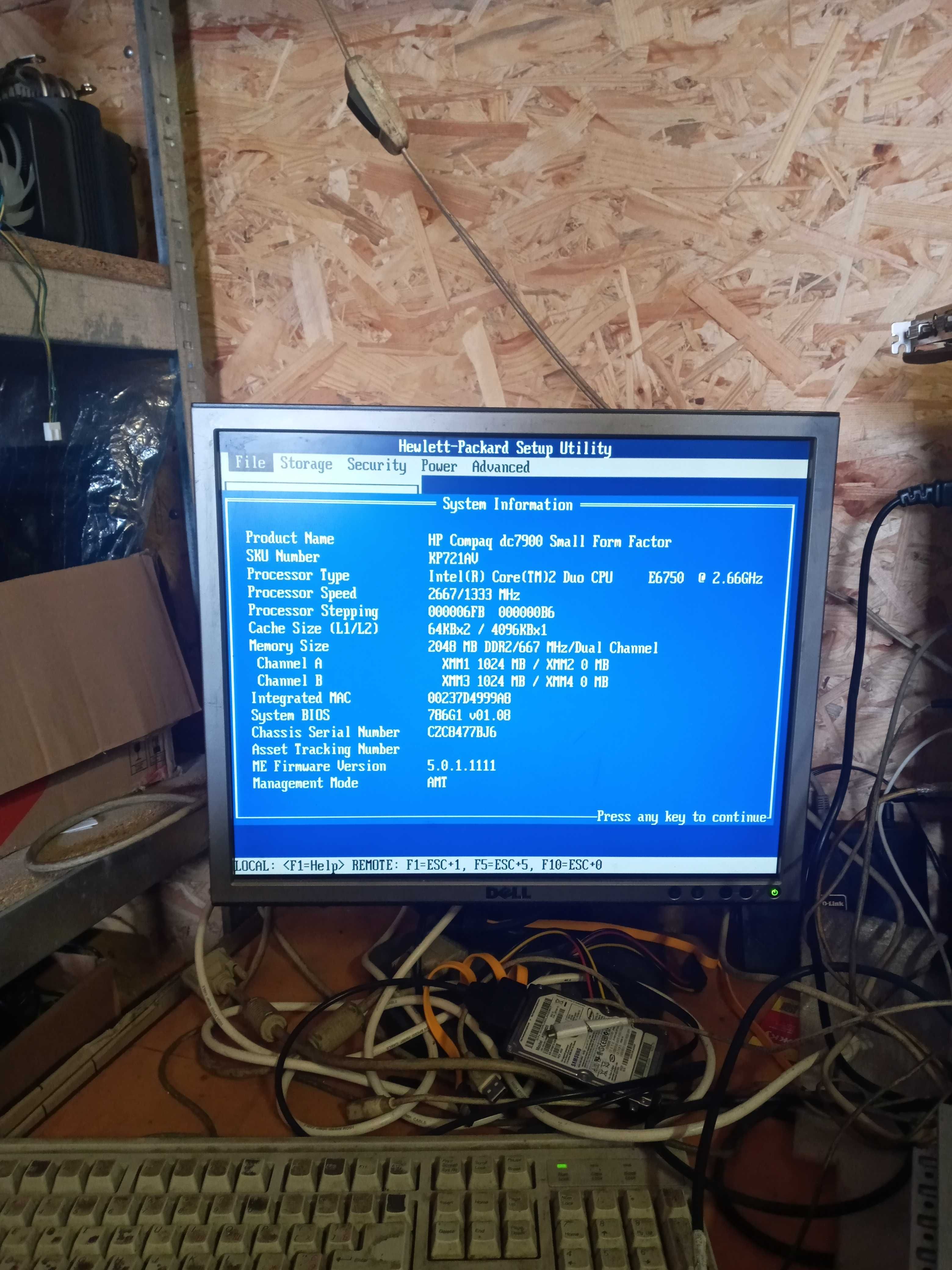 Комп'ютер HP Compaq DC7900S SFF, 2core, 2Gb DDR2, Intel X4500 120 hdd