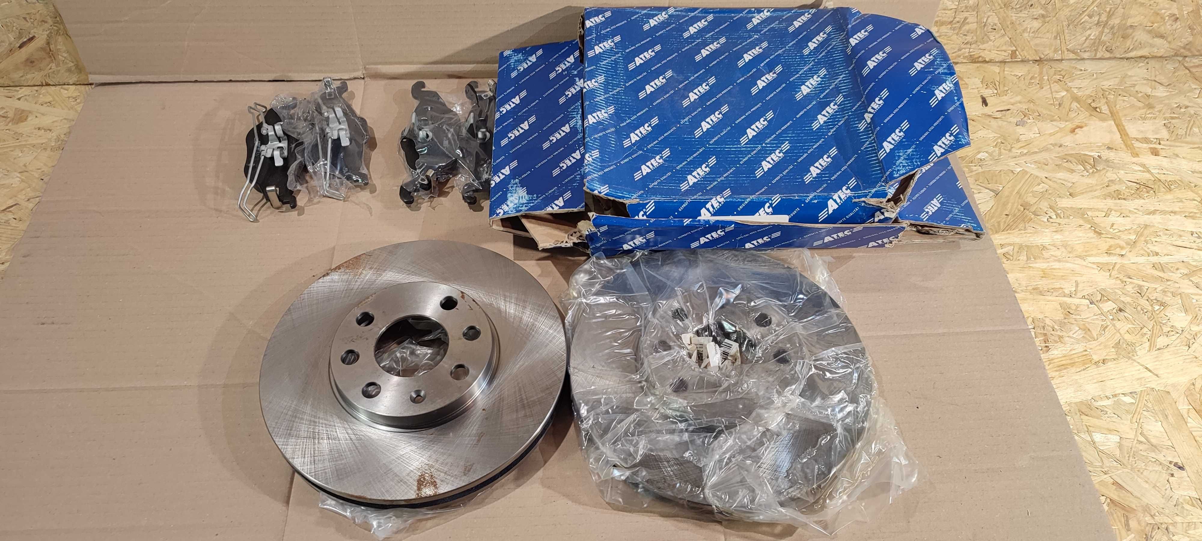 Opel astra F G H tarcze hamulcowe klocki przód przednie nowe ATE ORYG
