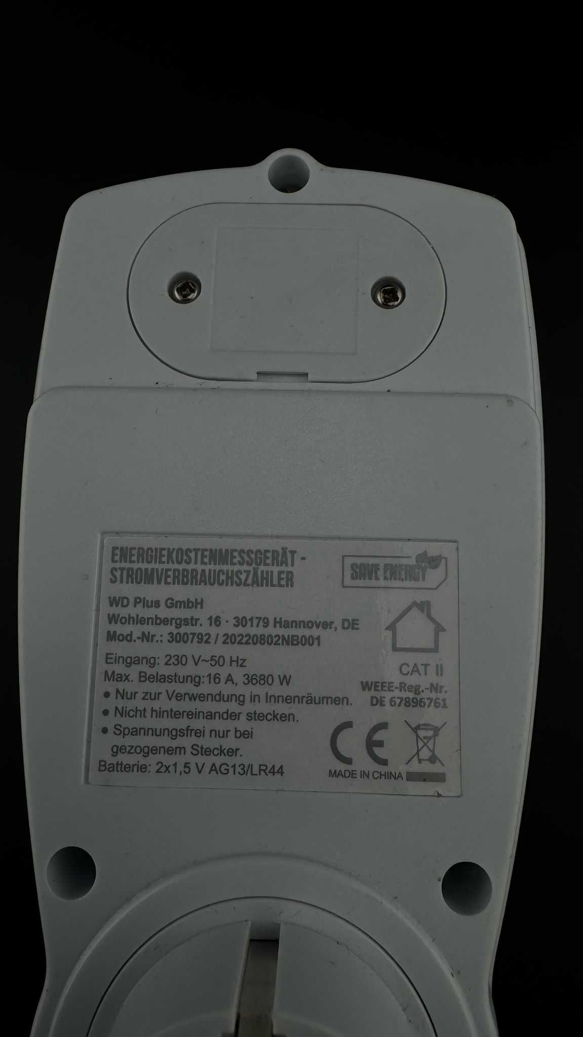 WATOMIERZ Miernik Energii Licznik Zegar LCD Pomiar Prądu