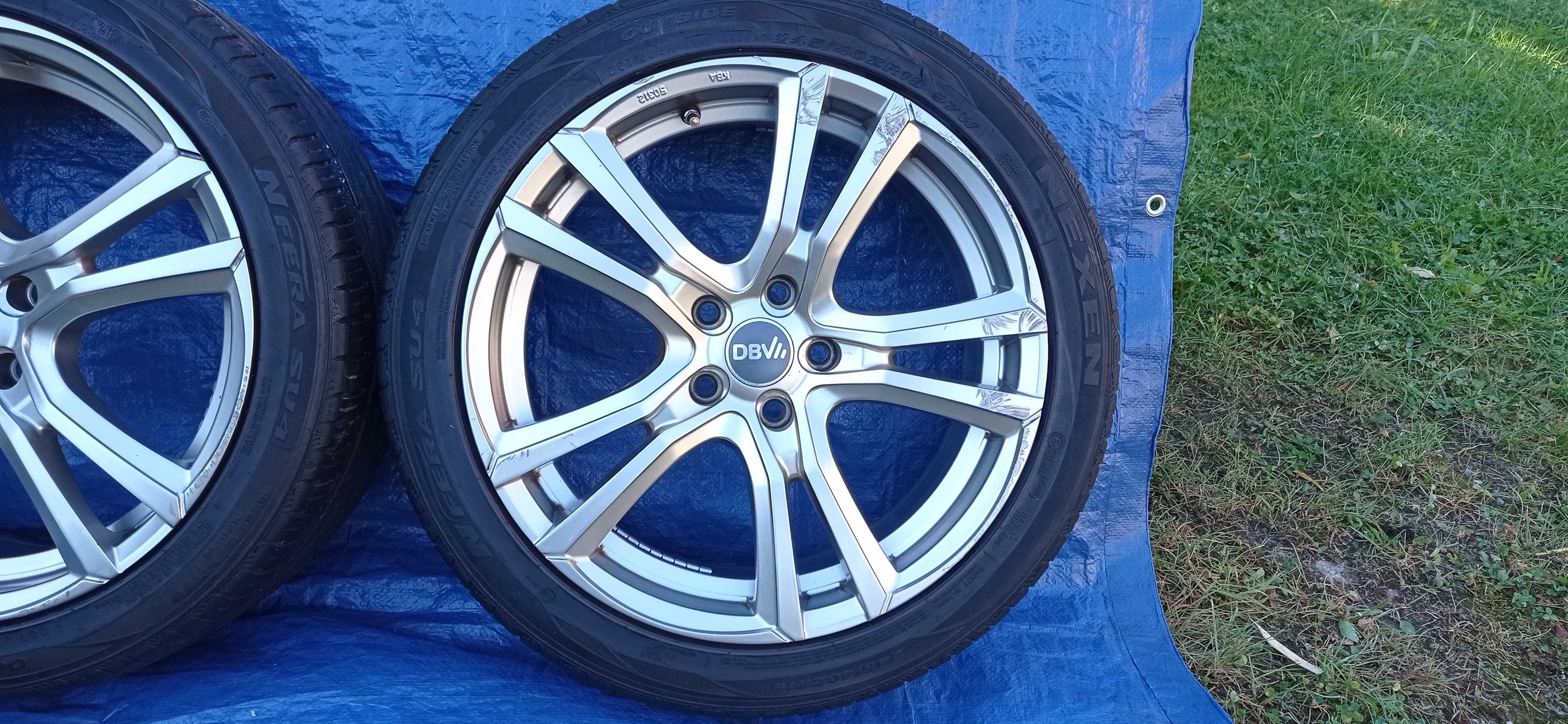 Felgi Koła Aluminiowe 245/40/R18 NEXEN 6.5mm 5x112 VW SKODA AUDI SEAT