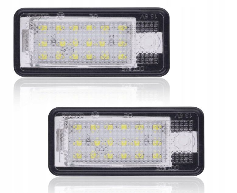 URAQT Lampa oświetlenia tablicy rejestracyjnej 12 V 24 diody LED 6000