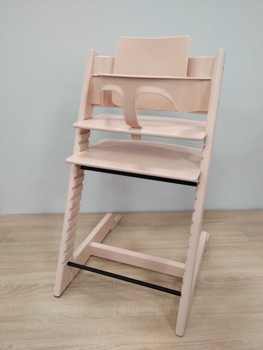 Krzesełko Stokke Tripp Trapp + Baby Set Serene Pink Powystawowy