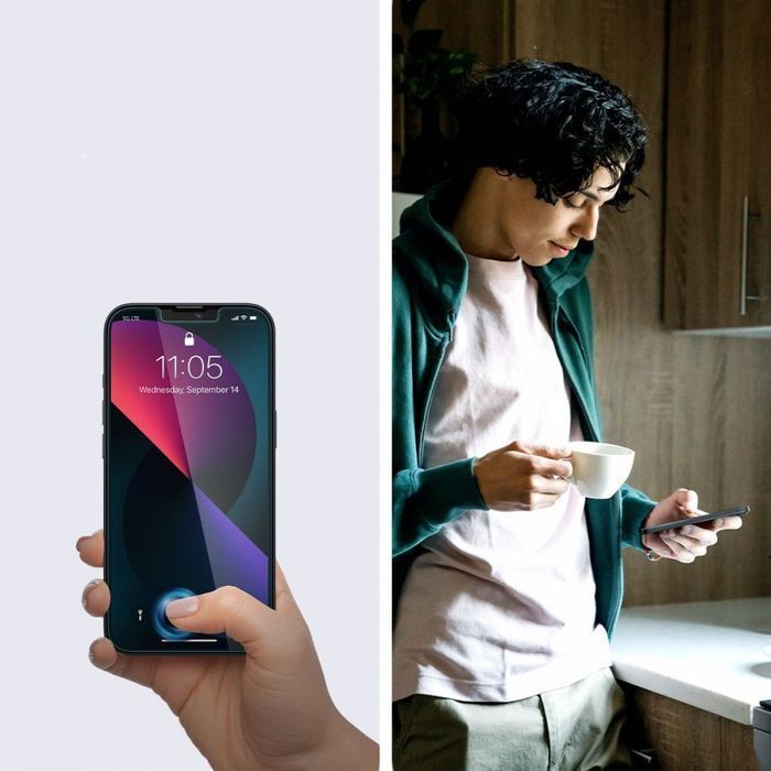 2x Szkło hartowane Spigen Glas.tR EZ Fit Privacy do Apple iPhone 13/