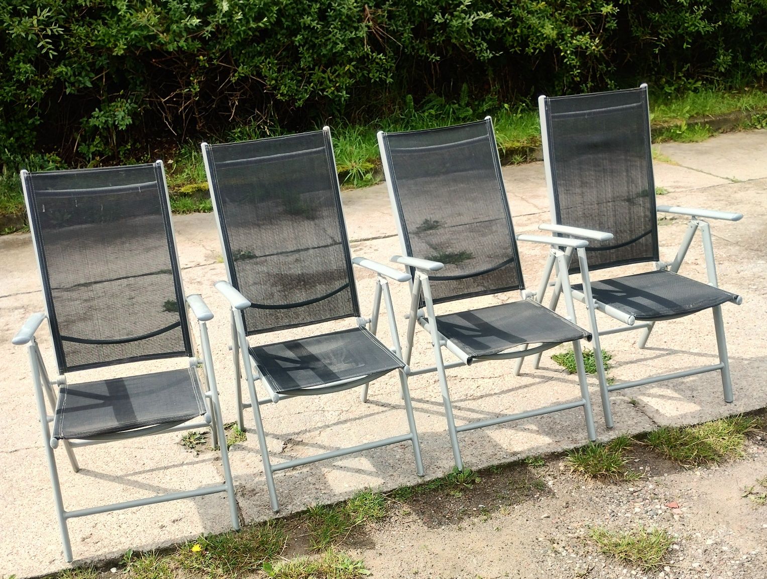 Komplet 4 szt niemieckich foteli ogrodowych