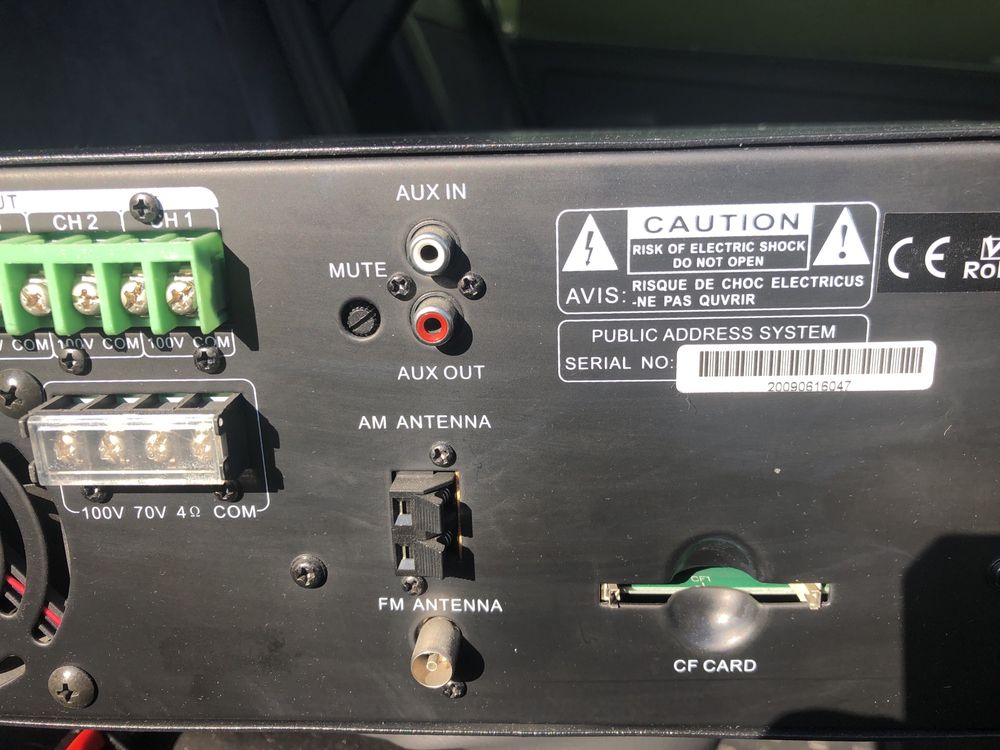 Wzmacniacz audio -ITC Audio - T-6601 Centrala 5 strefowa 60W