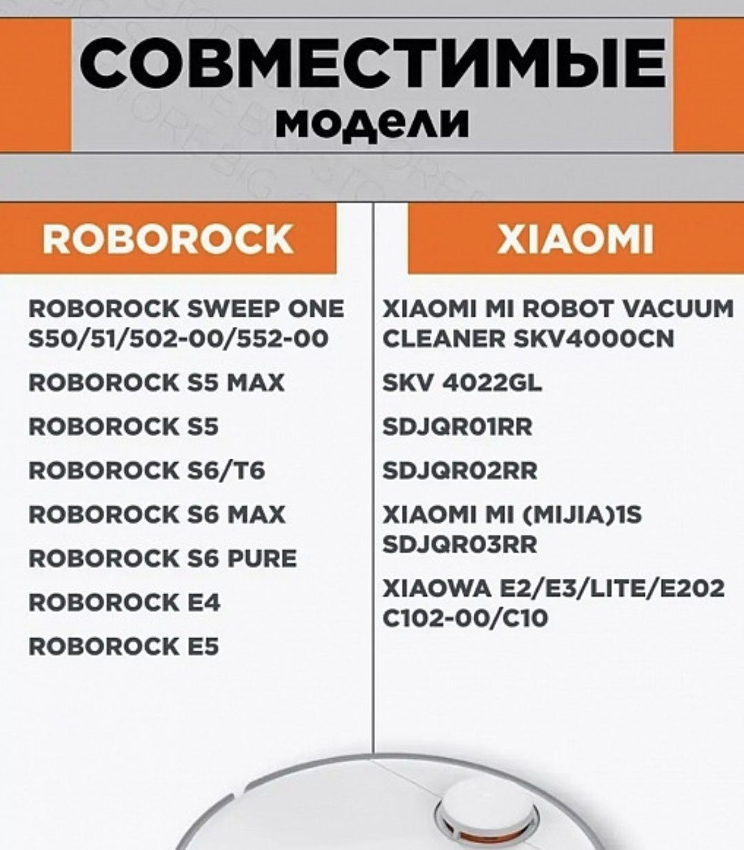 Фильтр и боковая щетка для робота пылесоса Xiaomi или Roborock