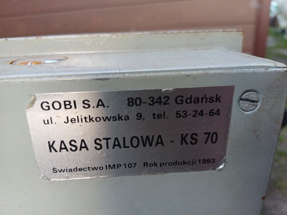 Szafa pancerna z 2 kluczami