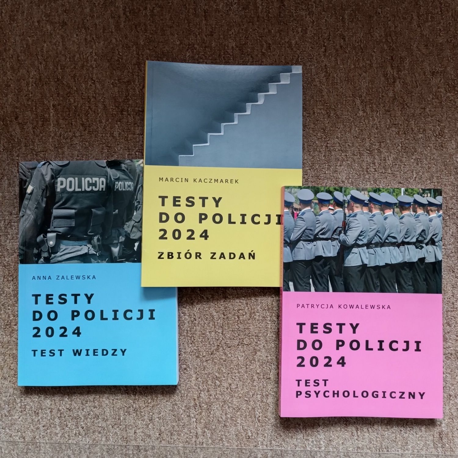 Testy do Policji 2024 komplet 3 książek