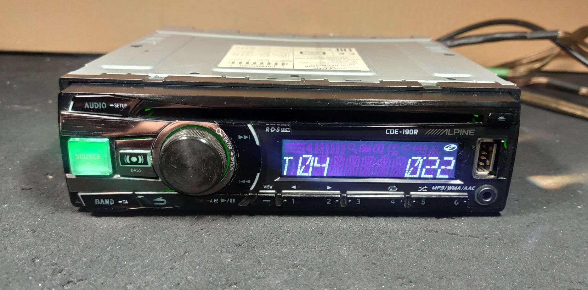 ALPINE CDE-190 R radio cd/mp3/USB