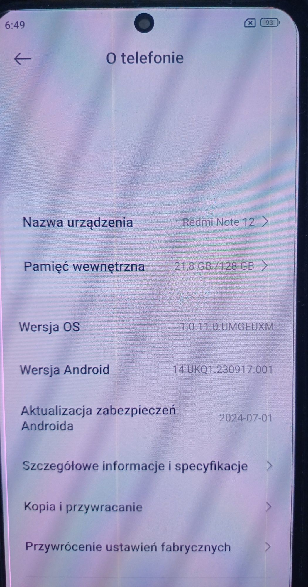 Smartfon Redmi Note 12