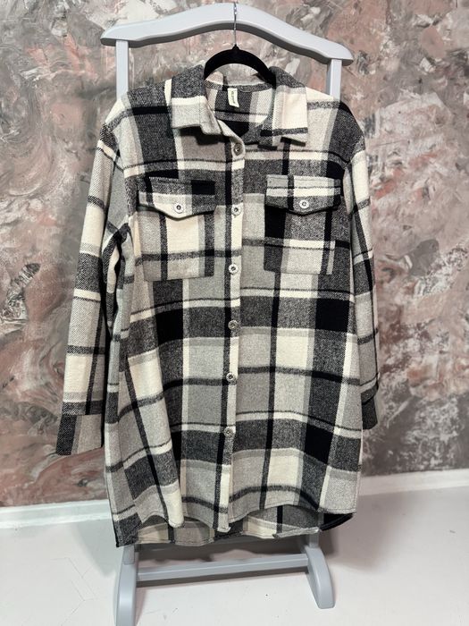 Італійська стильна рубашка New Collection з вмістом шерсті