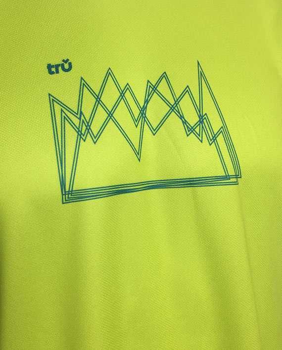 T-shirt rowerowy MTB męski TRU "LIME STONE"