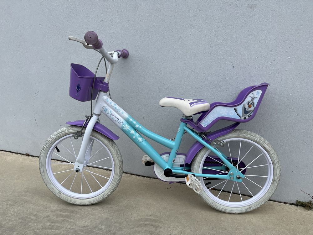 Bicicletacrianca menina da Frozen roda 16