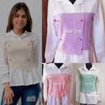Blusas em tecido com malha, tamanho único veste do S ao M/L novas