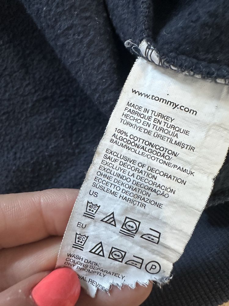 Męska bluza na suwak z kapturem to mi Hilfiger rozmiar XL