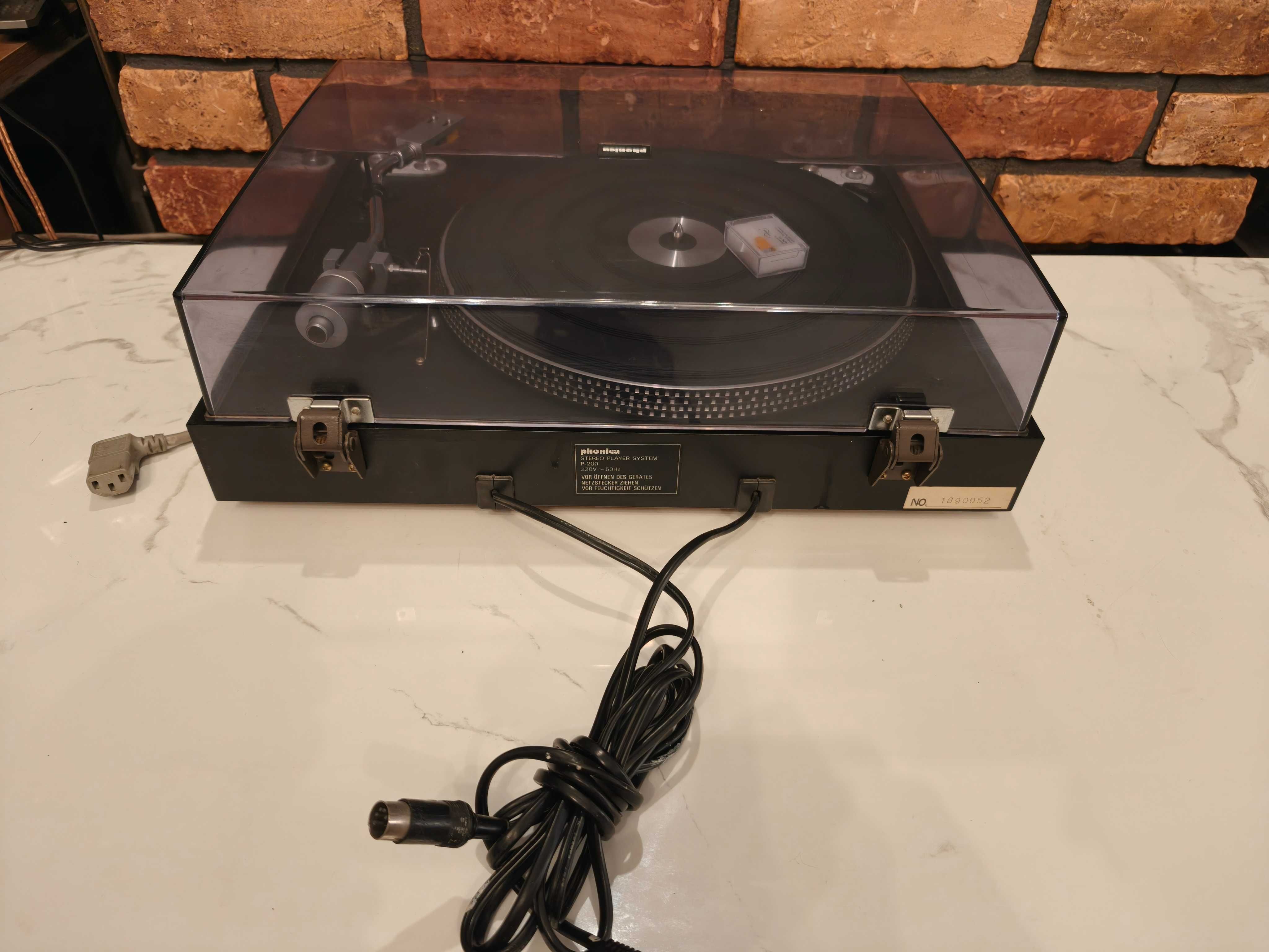 PHONICA P-200 ! Świetny gramofon VINTAGE ! Półautomat ! Nowa igła