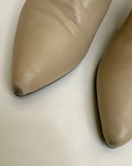 Ботінки kitten heel Other stories бежеві шкіряні ботинки кожаные осень