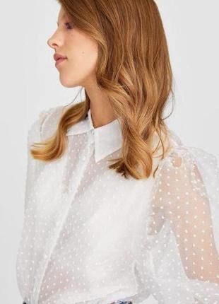 Блуза з органзи Zara