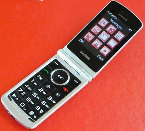 Klasyczny telefon otwierany klapka BRONDI magnum 3 Dual SIM dwie karty