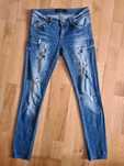 Amisu 26 / S / 36 skinny jeansy rurki legginsy push up przetarcia