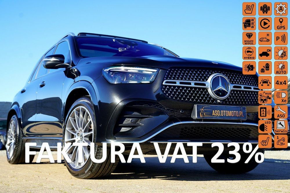 Mercedes-Benz GLE AMG skora kamery 360 nawi PANORAMA wentylacja hak elek.HEAD UP zamiana