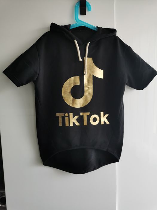 Bluza bluzka, koszulka z kapturem Tik Tok r. 140
