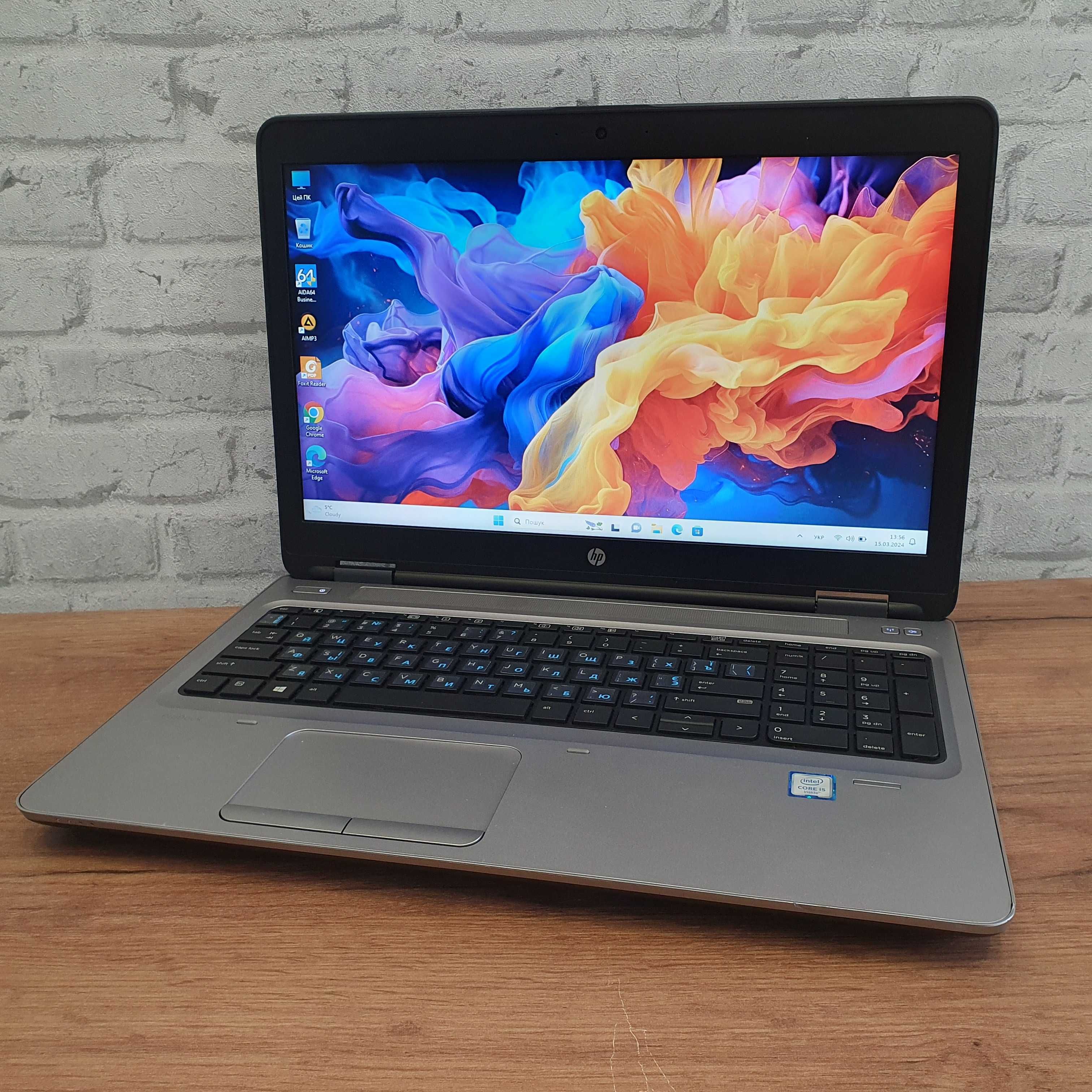 Дуже гарний стан ноутбук HP ProBook 15.6/Core i5-6200/8гбDDR4/240gbSSD