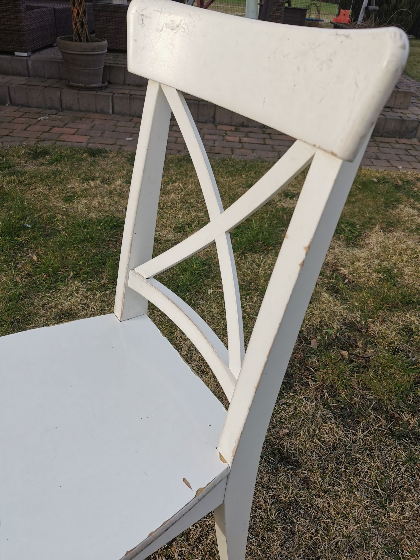 Krzesła drewniane Ikea Inglof