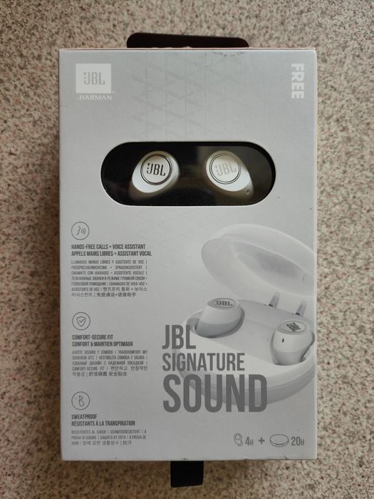 JBL Free X White (JBLFREEXWHTBT). Гарантия