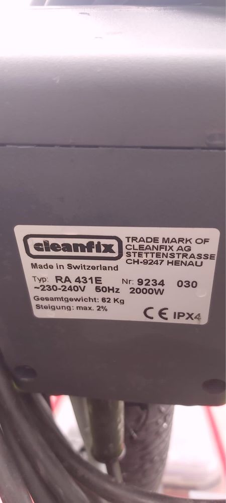 Cleanfix szorowarka RA431E, 2000 W