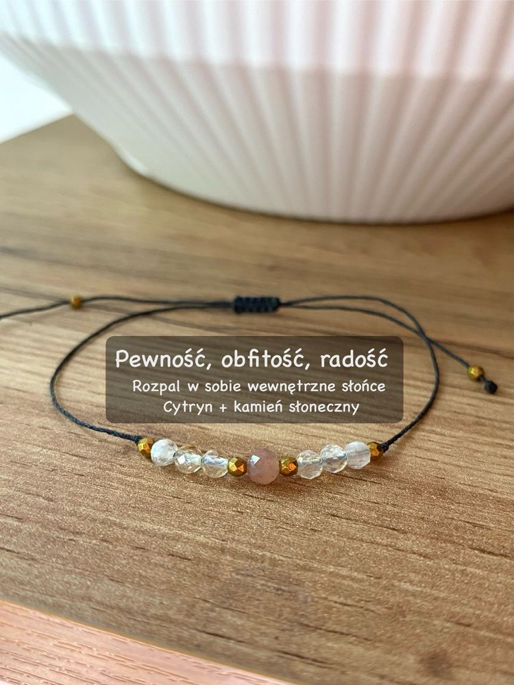 Bransoletka radość, pewność, obfitość