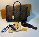 Męska torba aktówka teczka na laptop Louis Vuitton, skóra, Francja