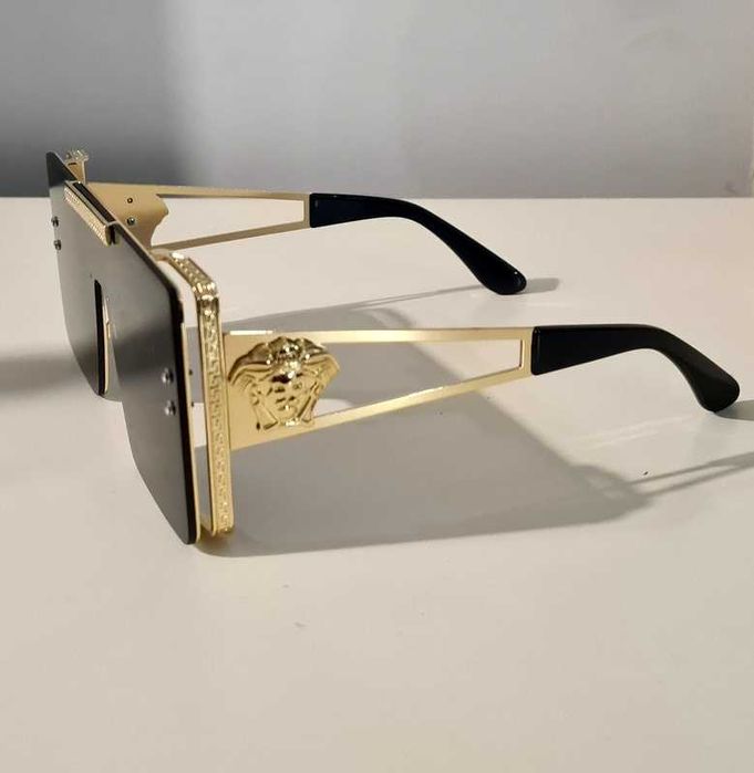 Okulary damskie przeciwsłoneczne bogato zdobione nowe