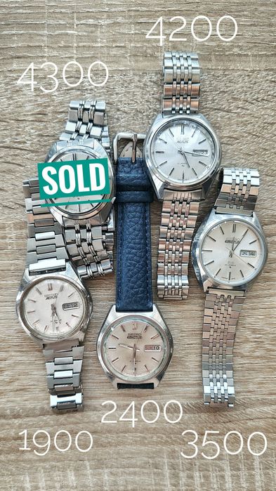 Розпродаж колекції вінтажних японських годинників 60-80x