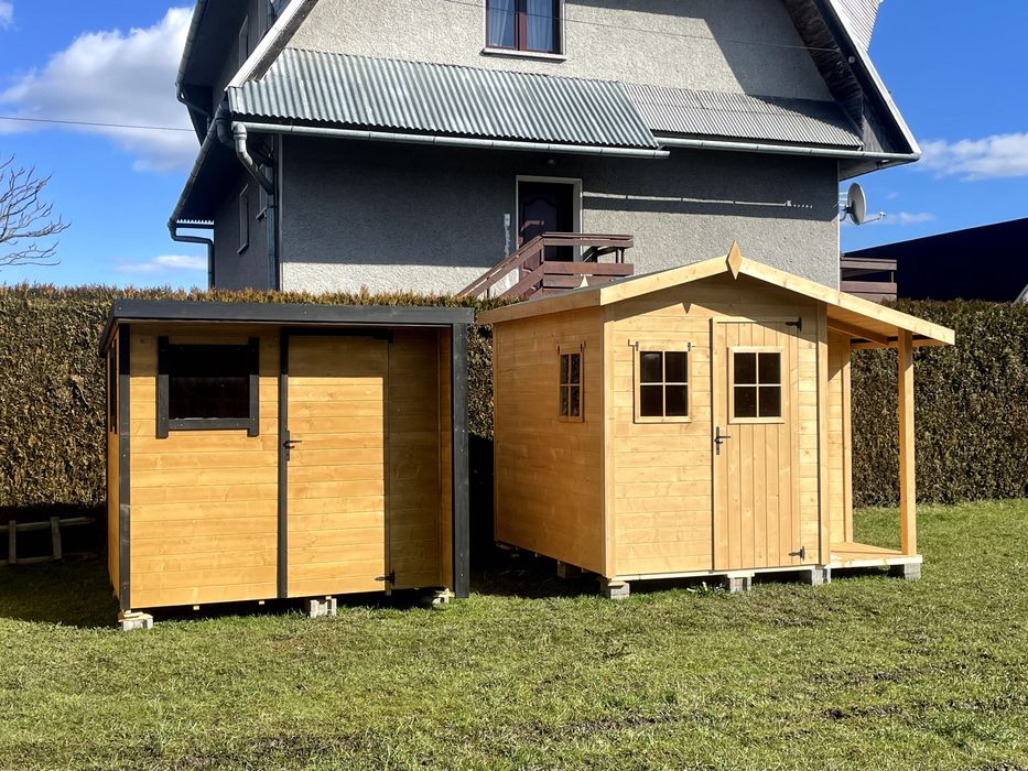 Domek narzędziowy, nowoczesny. 2,5x2,5 m  drewniany, nowoczesny