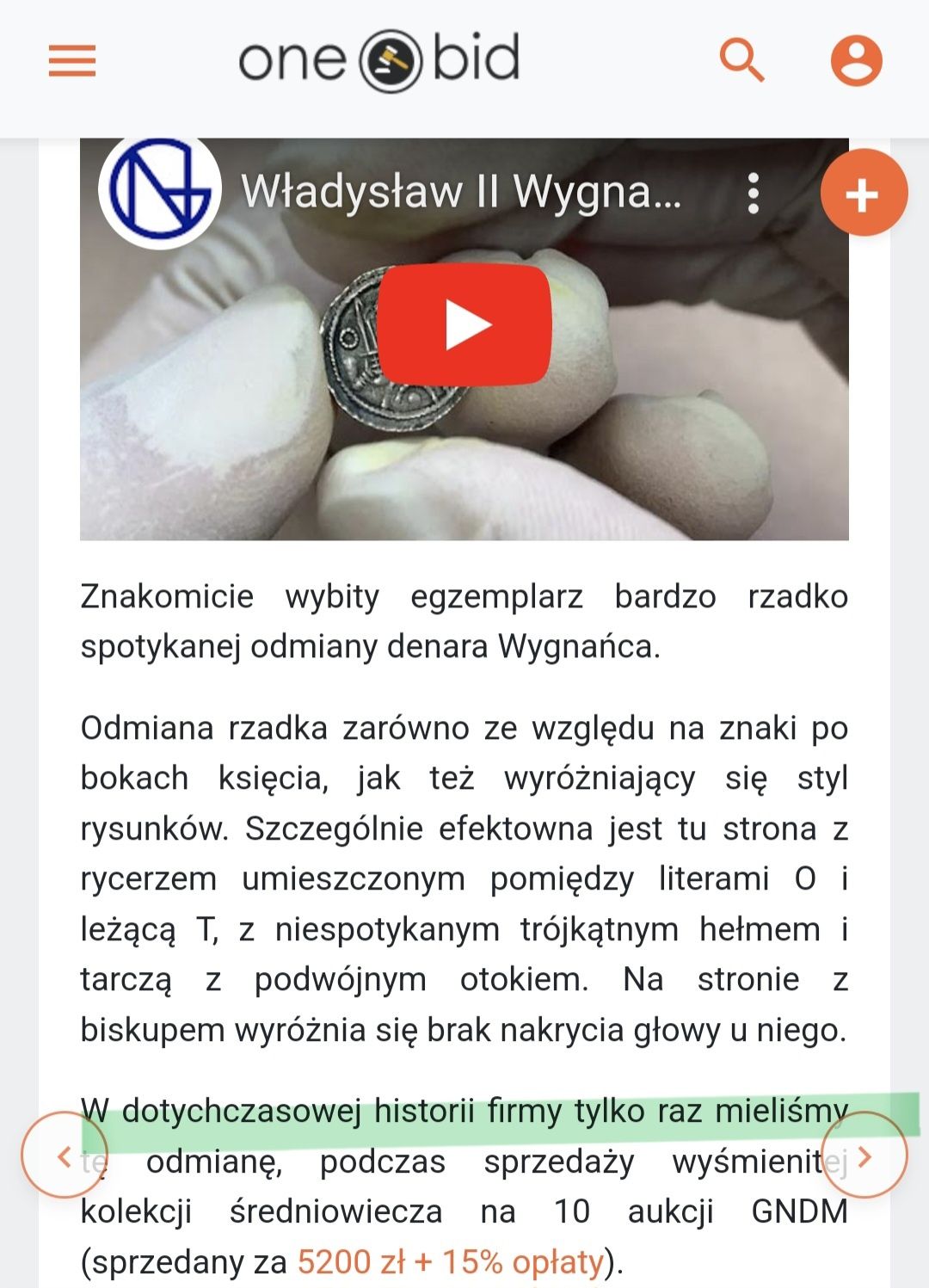 Oryginalna moneta Denar O-T Władysław Wygnaniec | grading NGC